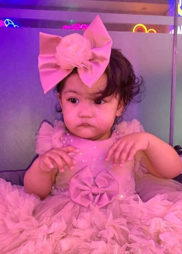 A tiny giggle, a glowing face,